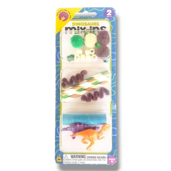 #BR New In Package Big Time Mix-Ins Sensory Craft Toys Bin Mix Set Dinosaurs - Picture 1 of 2